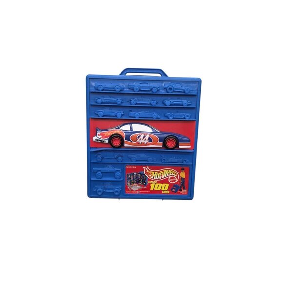 Hot Wheels Vintage 1997 100 Car Rolling Carrying Case W/Extended Handle No Cars - Picture 1 of 12